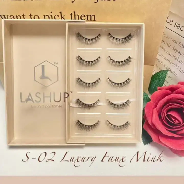 LASHUP LUXURY 5 PAIR LASHES S-01