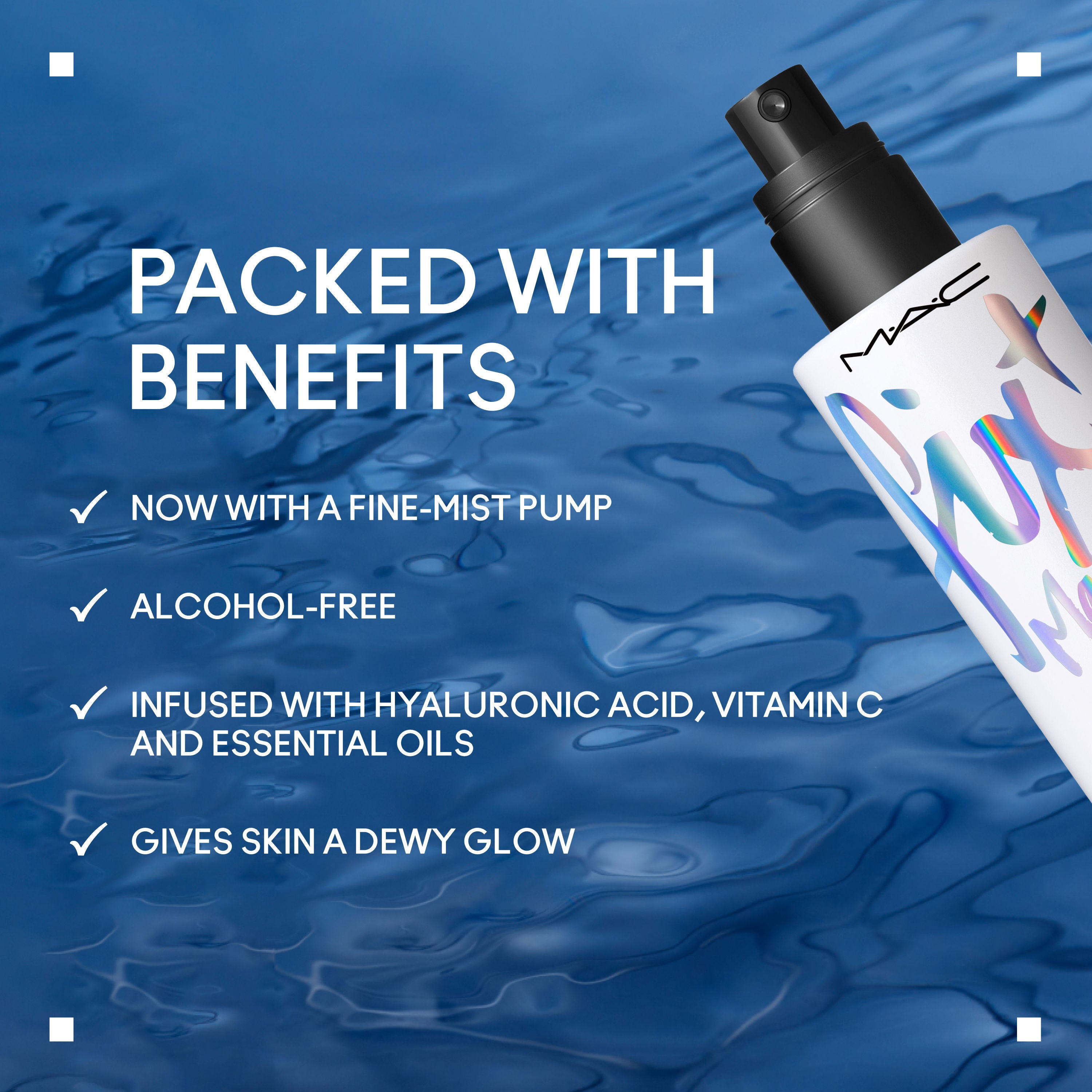 M.A.C Prep + Prime Fix+ Setting Spray - Magic Radiance (Makeup Fixer) With Hyaluronic Acid (100ml)
