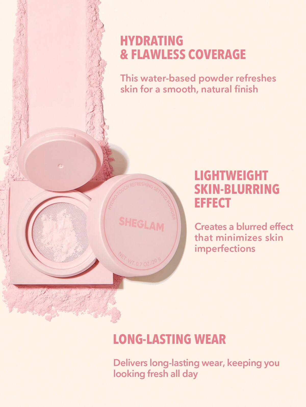 Sheglam - Hydro Touch Refreshing Setting Powder (20g)