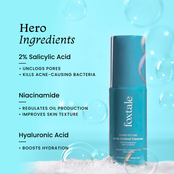 Foxtale - Acne Control Cleanser (100ML)