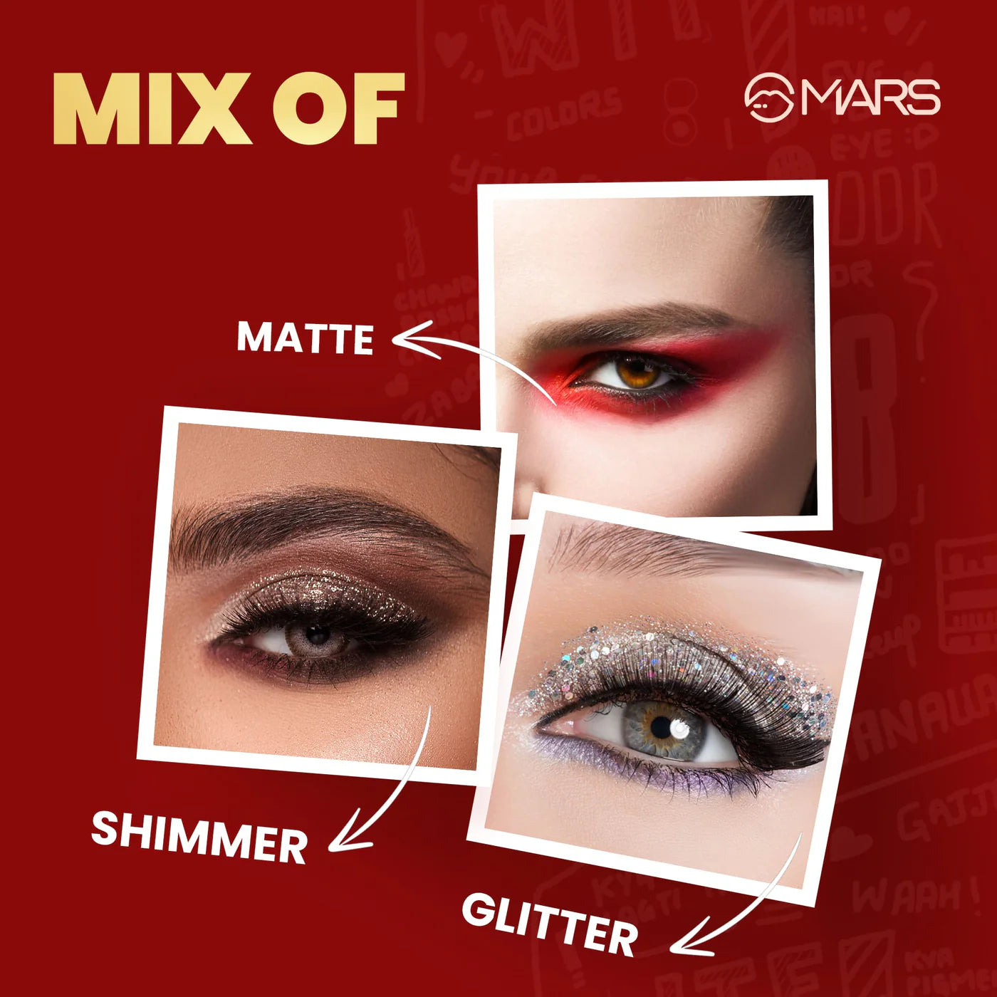 Mars - Eyes Can Kill 63 Bright Colour Eyeshadow Palette (EP63)