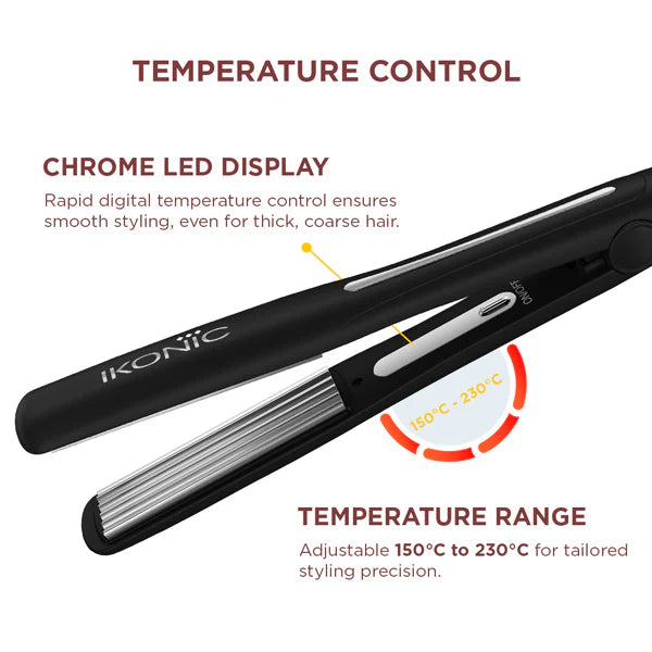 Ikonic Professional - Slim Titanium Crimp 2.0 1" Slim Floating Plates