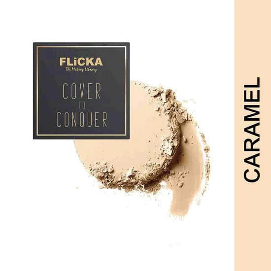 Flicka - Cover To Conquer Pressed Powder With Primer & SPF