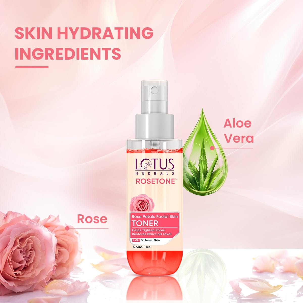 Lotus Herbals - Rosetone Rose Petals Facial Skin Toner (100ML)