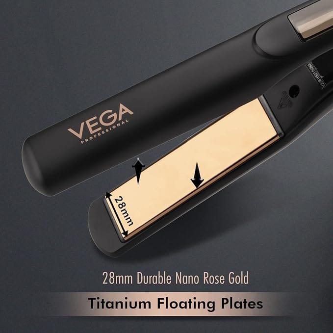 Vega Professional - Pro Nano Rose Gold Hair Straightener (VPPHS - 01)