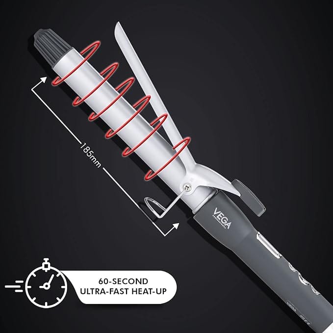 Vega Professional – Pro Cera Curls 28mm Curling Tong (VPMCT 05)