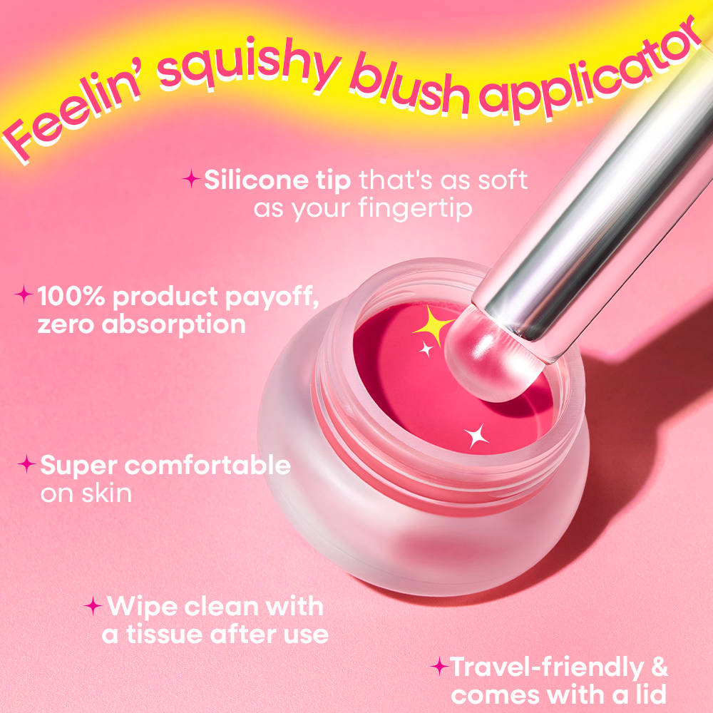Nykaa Cosmetics Whipped Pudding Blush Pot - Whisk & win & Silicone Applicator
