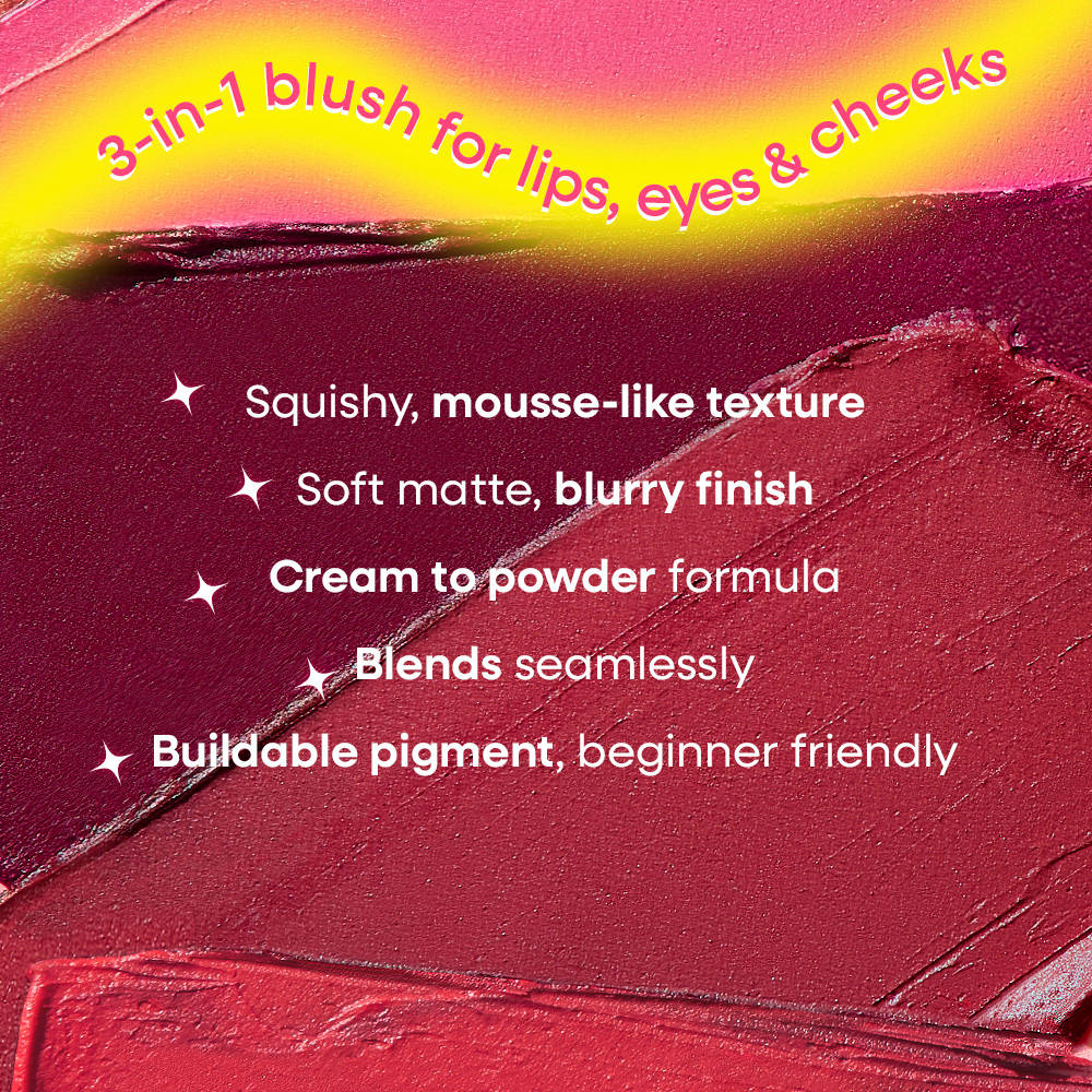 Nykaa Cosmetics Whipped Pudding Blush Pot - Whisk & win & Silicone Applicator