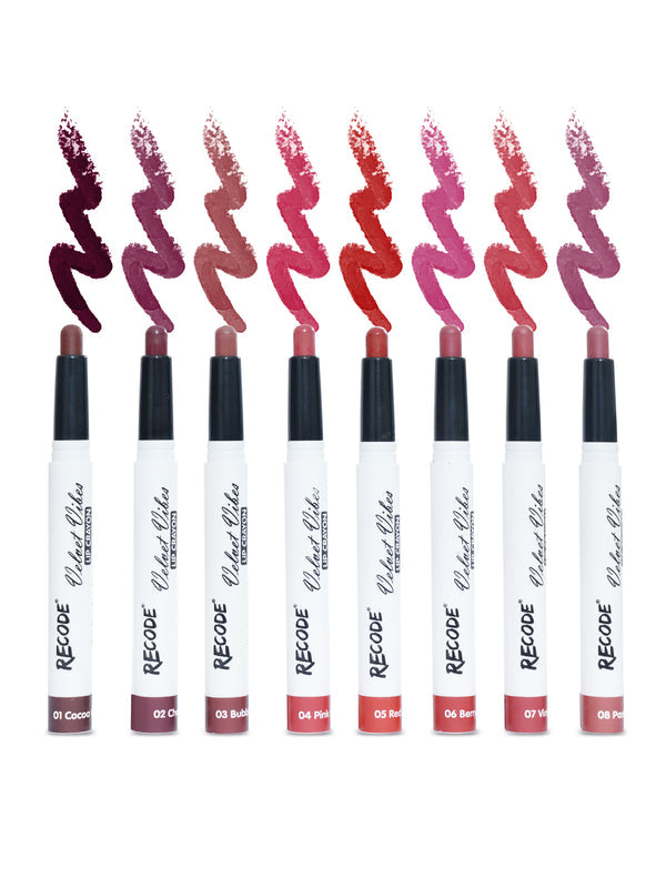 Recode Smudge-proof and waterproof Lip Crayon Set Of 8