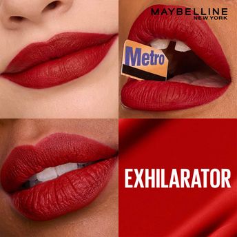 Maybelline New York Super Stay Matte Ink Liquid Lipstick, Lasts Up to 16 Hours - Exhilarator