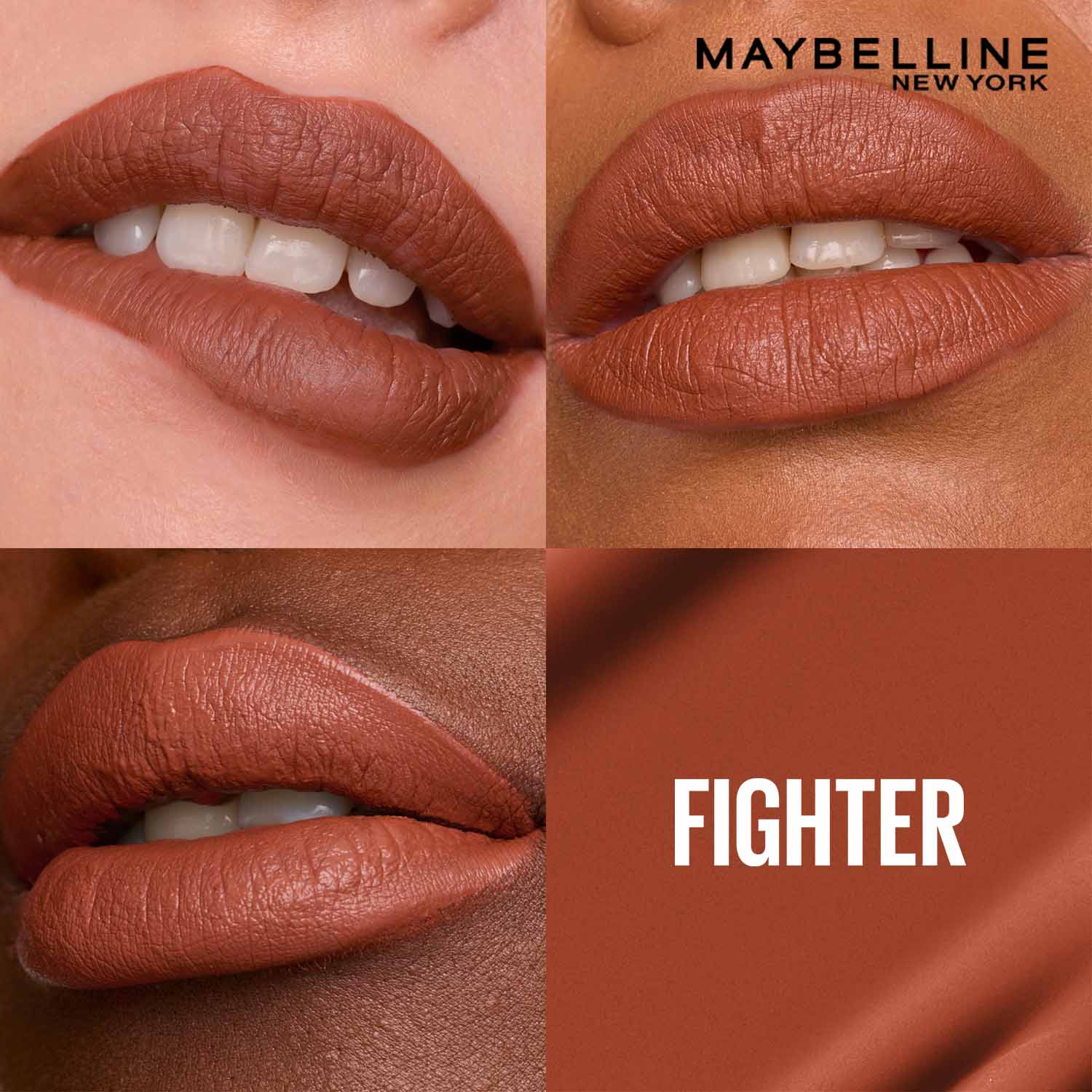 Maybelline New York Super Stay Matte Ink Liquid Lipstick, Lasts Up to 16 Hours - Fighter
