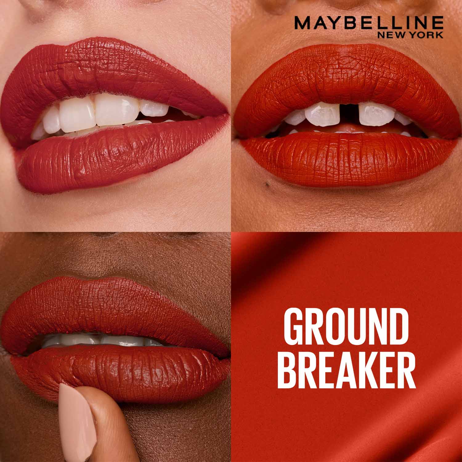 Maybelline New York Super Stay Matte Ink Liquid Lipstick, Lasts Up to 16 Hours - Ground Breaker