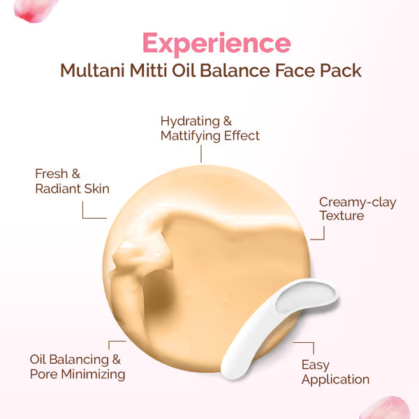 Mama Earth - Multani Mitti Oil Balance For Normal To Oily Skin (200g)