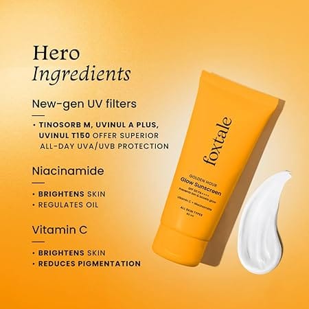 Foxtale - Golden Hour Glow Sunscreen Spf 50 PA++++ (80ML)
