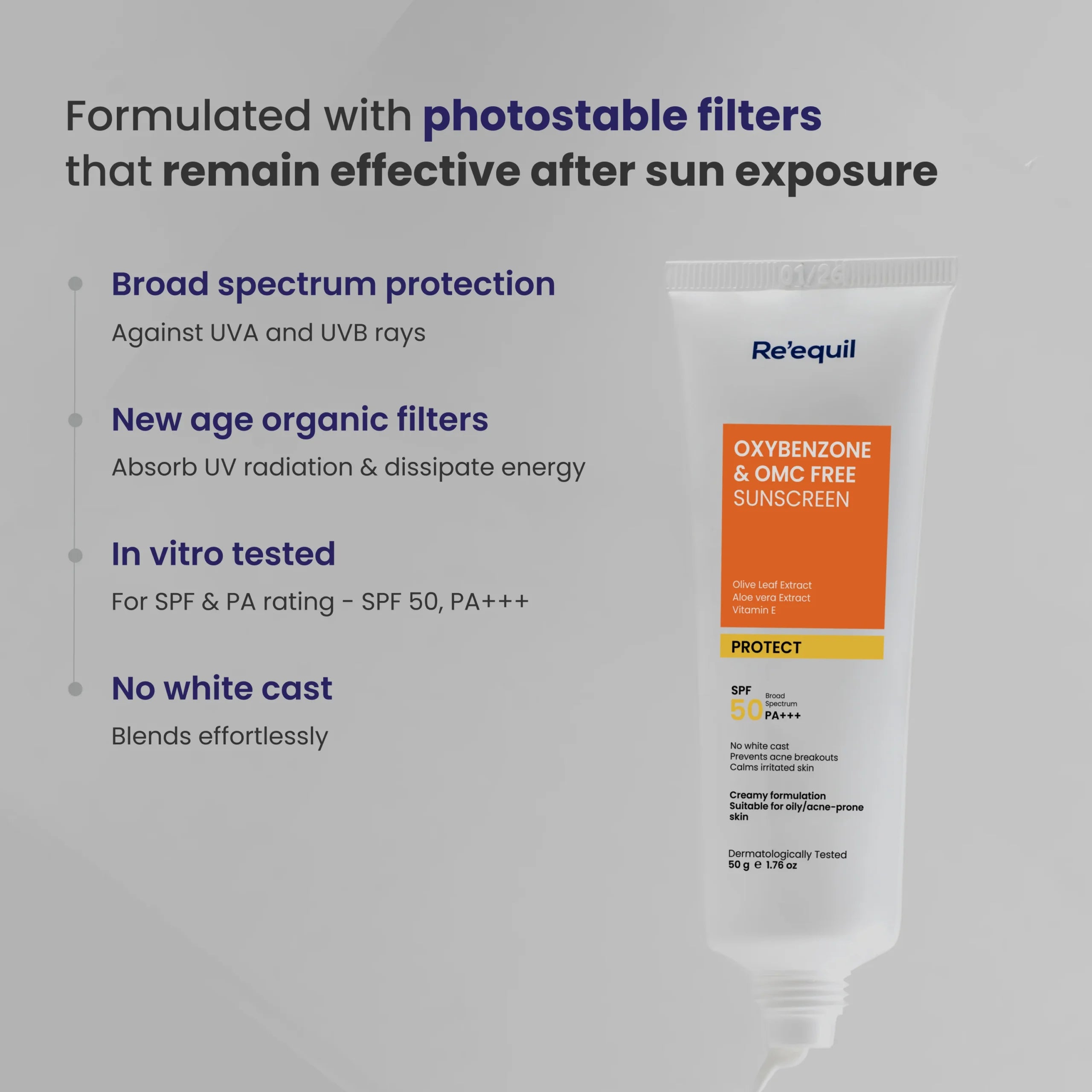 Re'equil - Oxybenzone & OMC Free Sunscreen (50g)