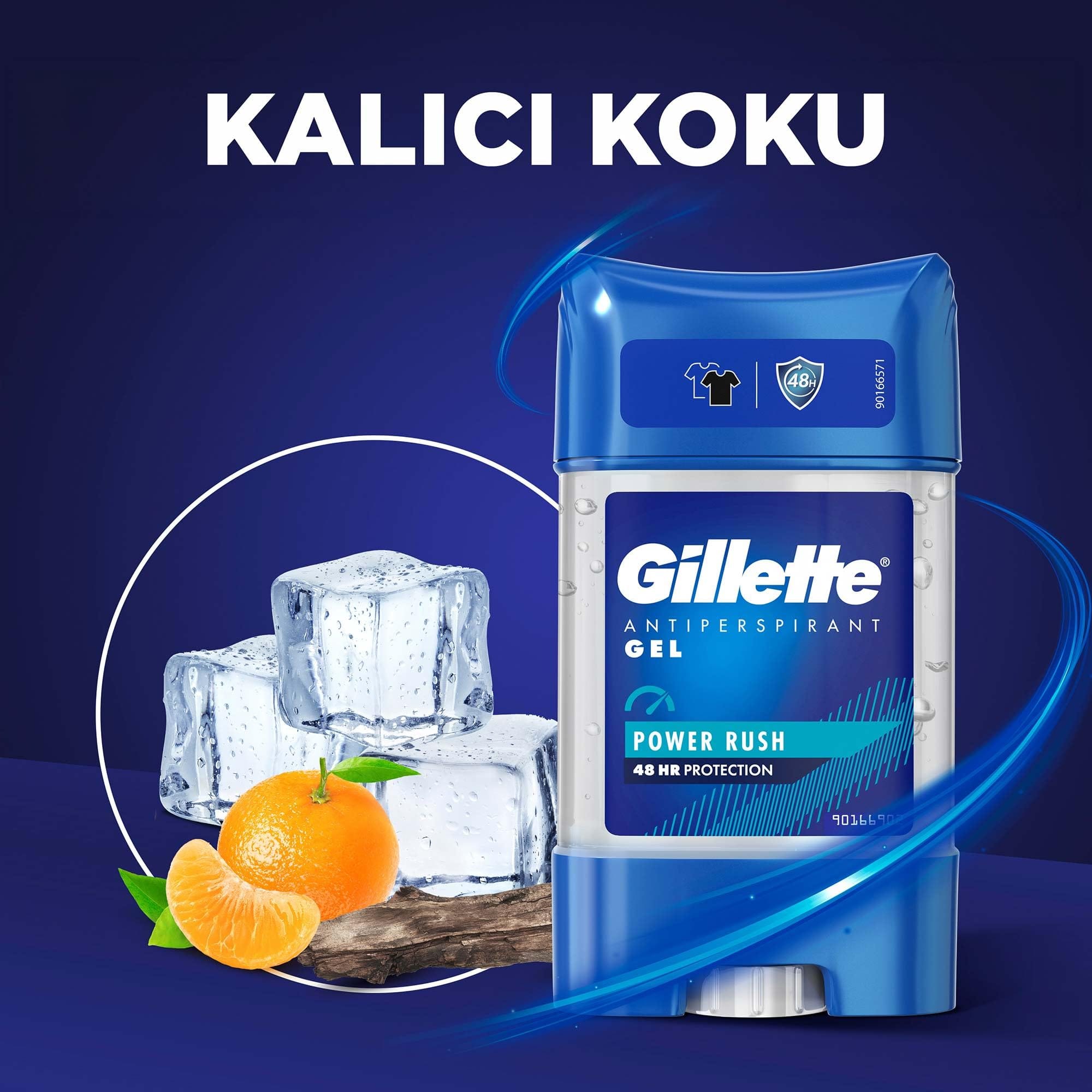 Gillette - Antiperspirant Gel Power Rush (70ML)
