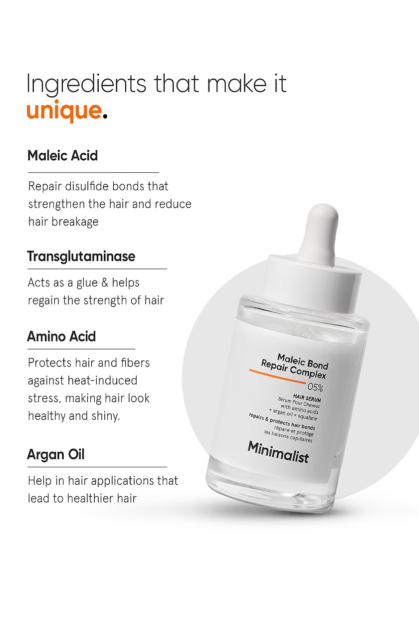 Minimalist - Maleic Bond Repair Complex 05% Hair Serum (50ML)