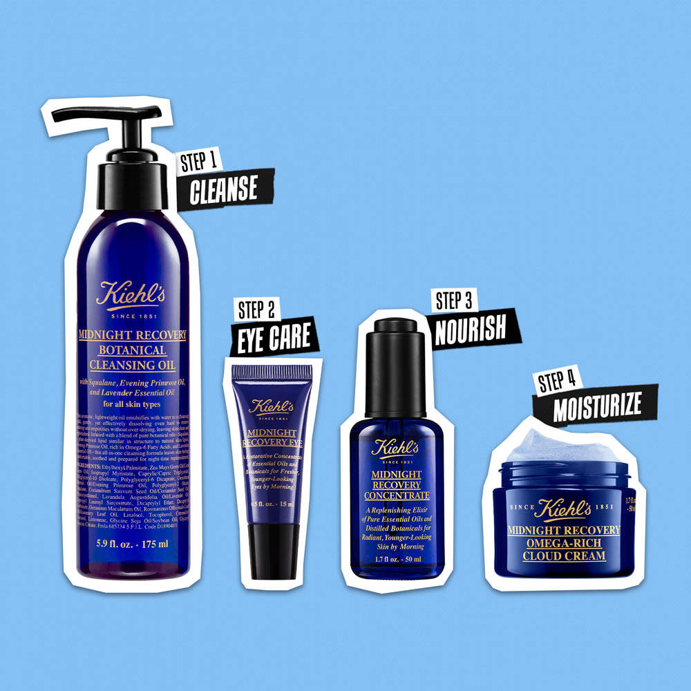 Kiehl's Midnight Recovery Botanical Cleansing Oil - With Lavender Essential Oil & Squalane (175ml)