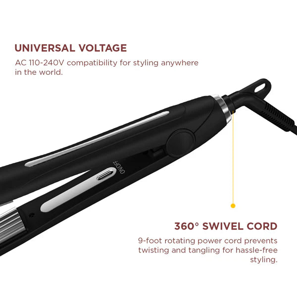 Ikonic Professional - Slim Titanium Crimp 2.0 1" Slim Floating Plates