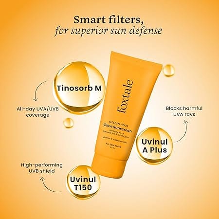 Foxtale - Golden Hour Glow Sunscreen Spf 50 PA++++ (80ML)