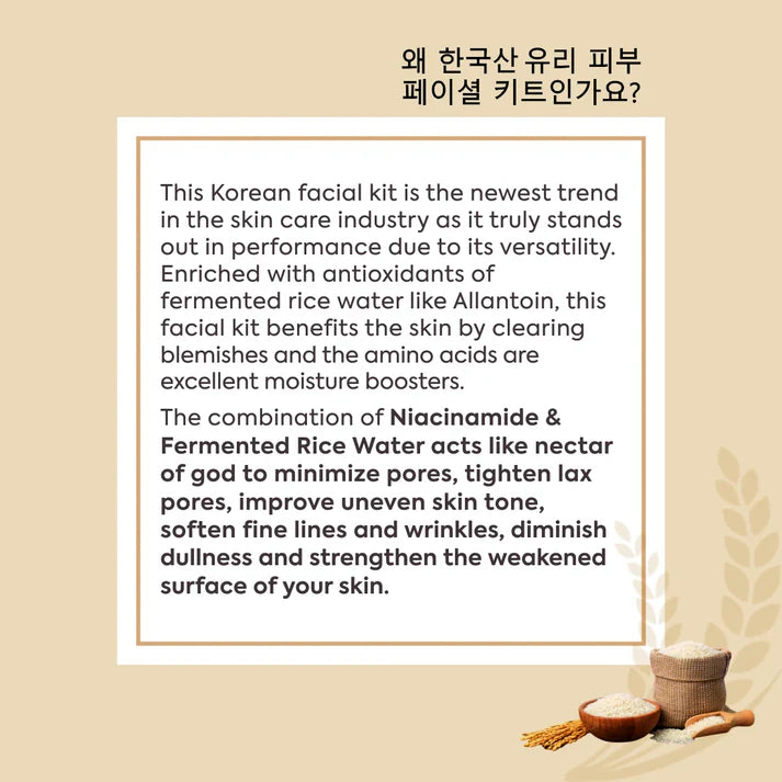FYC Professional - Korean Glass Skin Rice Water Facial Kit (Single)