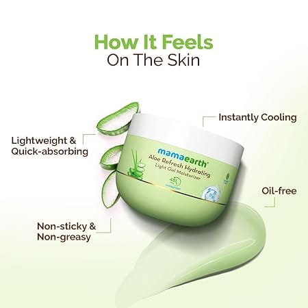 Mama Earth - Aloe Refresh Hydrating Light Gel Moisturizer (200g)