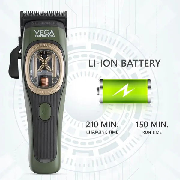 Vega Professional - Vector 2.0 Hair Clipper Hair Trimmer - (VPPHC - 12)