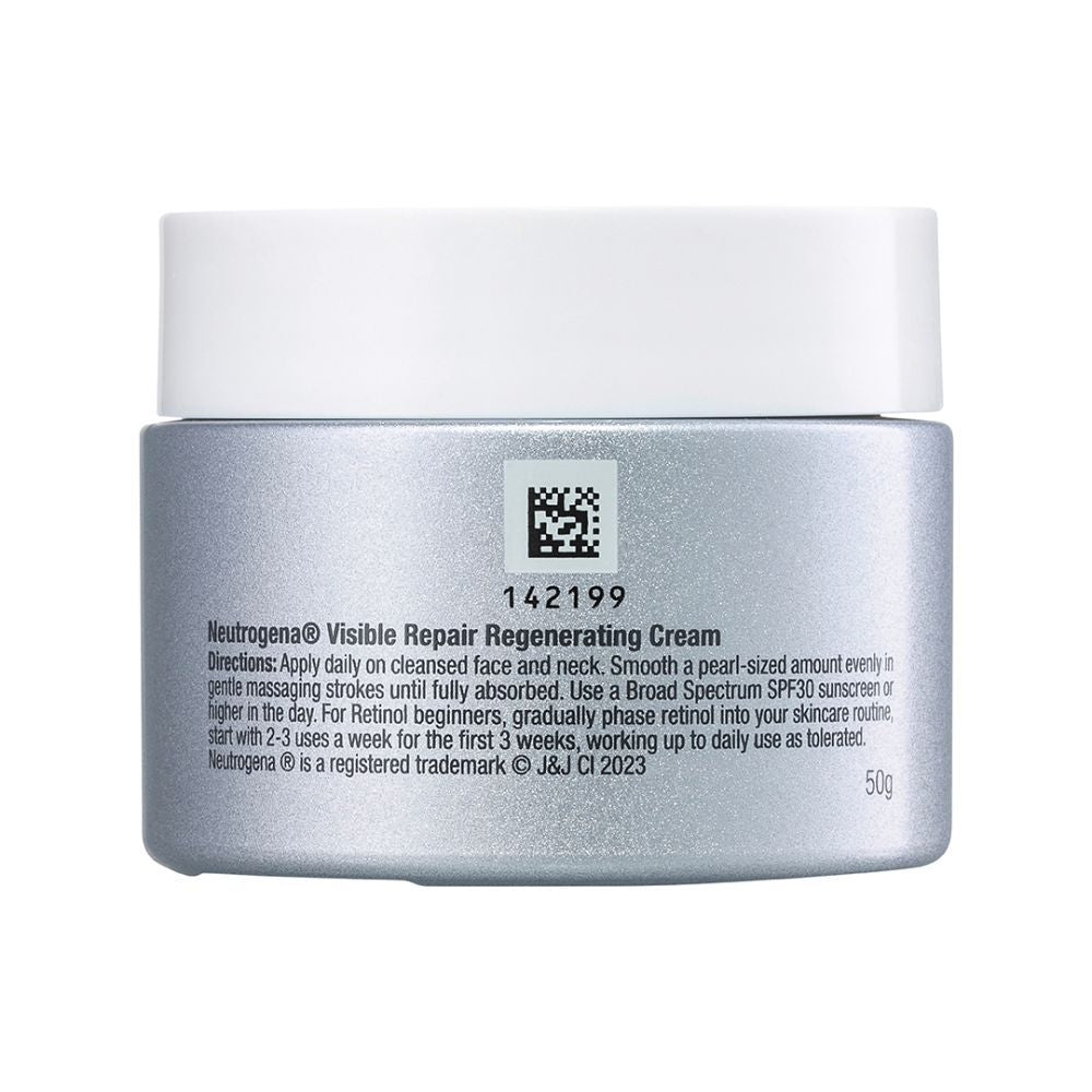 Neutrogena Visible Repair Retinol + Peptide Anti-Ageing Day & Night Cream For Wrinkles & Fine Lines (50g)
