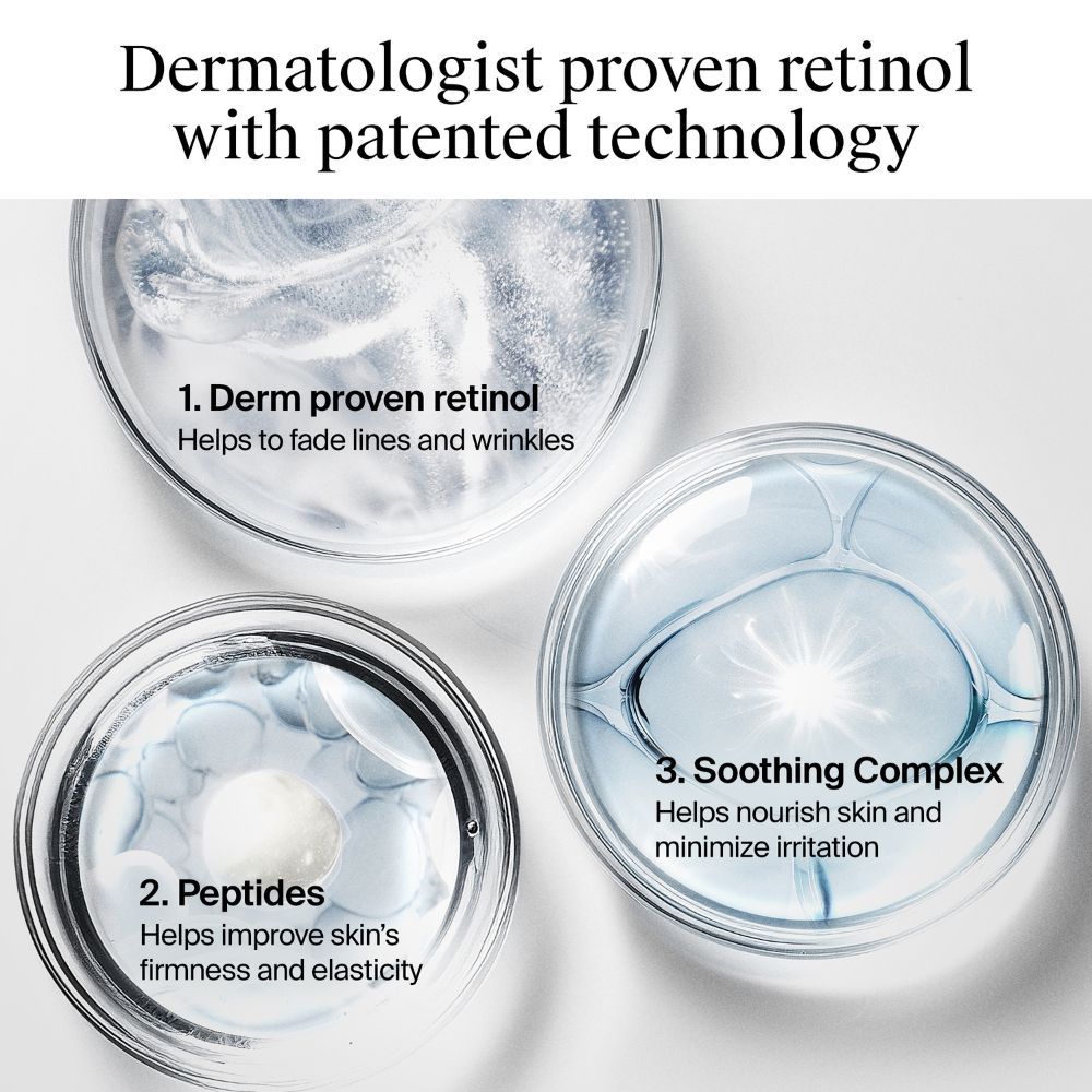 Neutrogena Visible Repair Retinol + Peptide Anti-Ageing Day & Night Cream For Wrinkles & Fine Lines (50g)