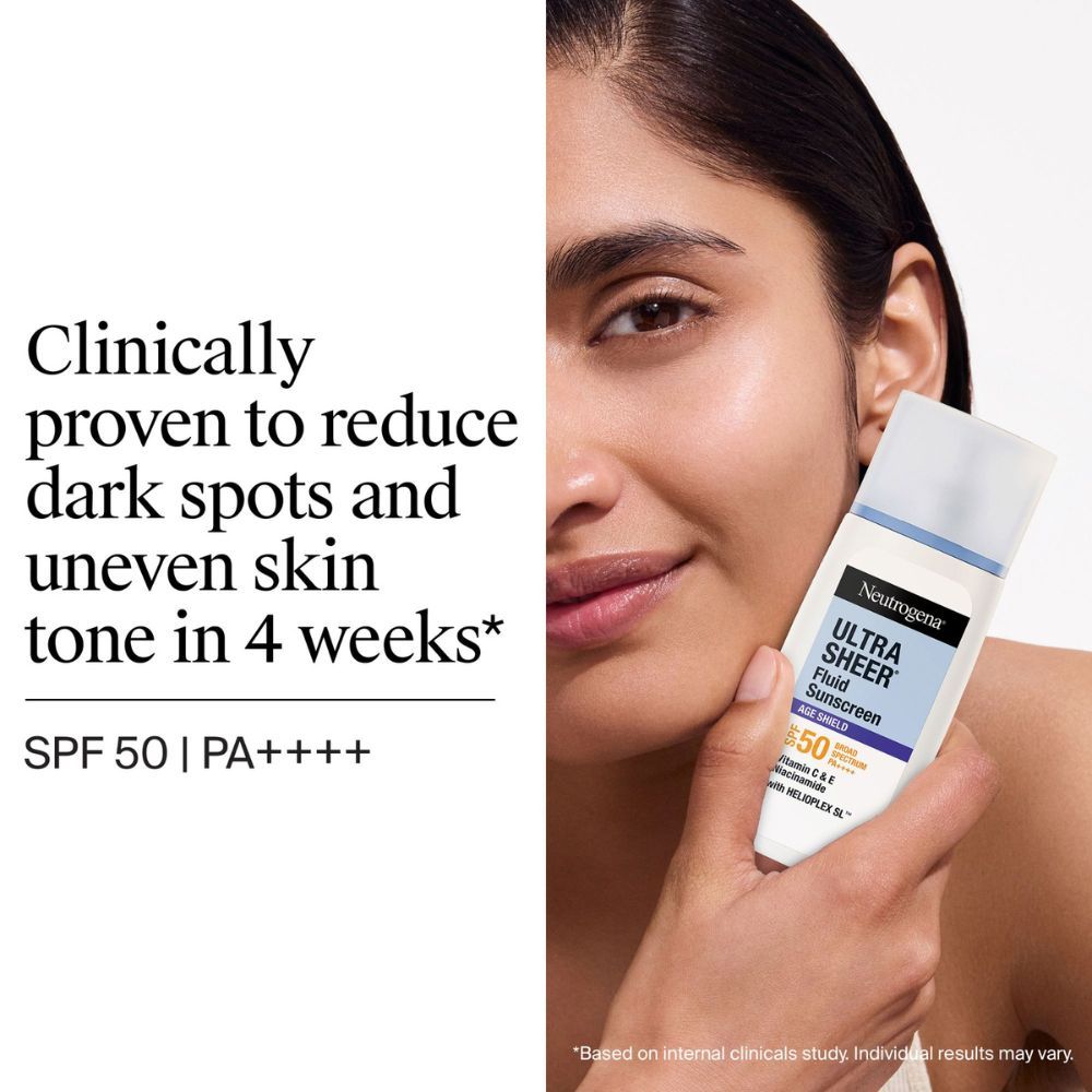 Neutrogena Ultrasheer Age Shield Fluid Face Sunscreen SPF 50+ PA++++ (40ml)