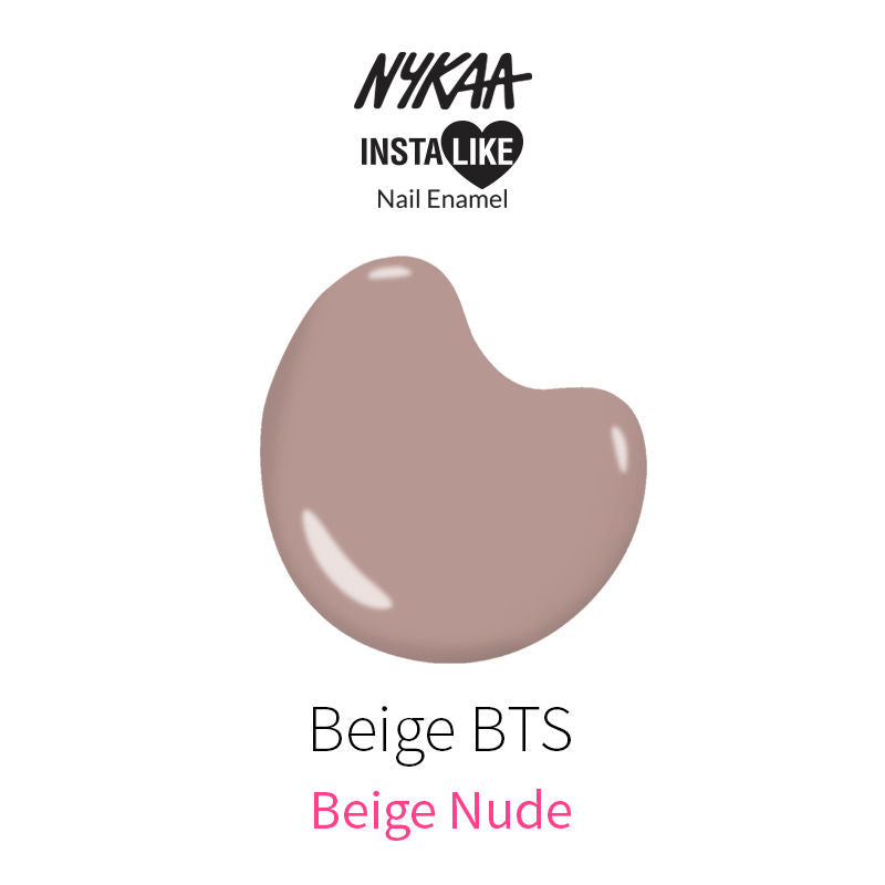 Nykaa InstaLike Long Lasting Nail Enamel - Beige BTS 350