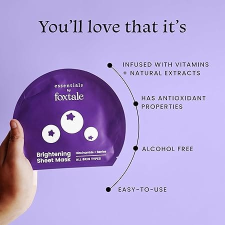 Foxtale - Brightening Sheet Mask Niacinamide + Berries