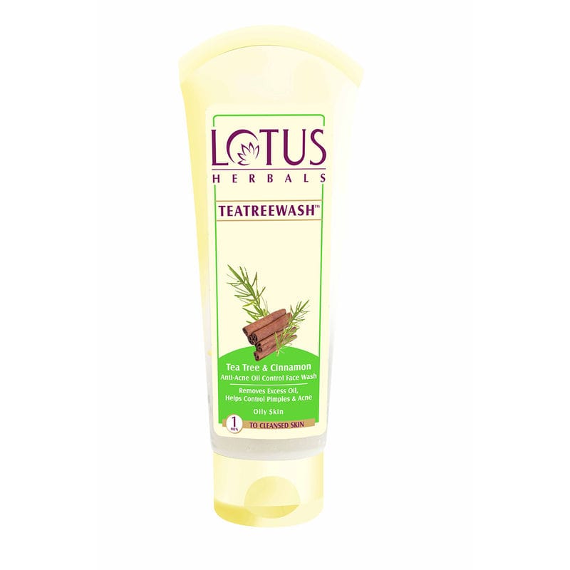 Lotus Herbals - Tea Tree & Cinnamon Anti-acne Oil Control Face Wash