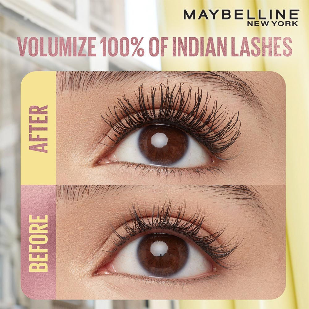 Maybelline New York Colossal Bubble Easy Wash Mascara - Volumizing, Buildable & Lightweight (10ml)