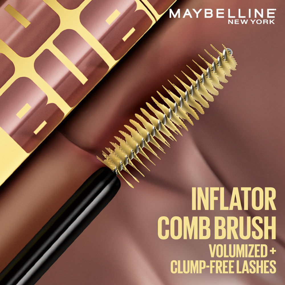 Maybelline New York Colossal Bubble Easy Wash Mascara - Volumizing, Buildable & Lightweight (10ml)