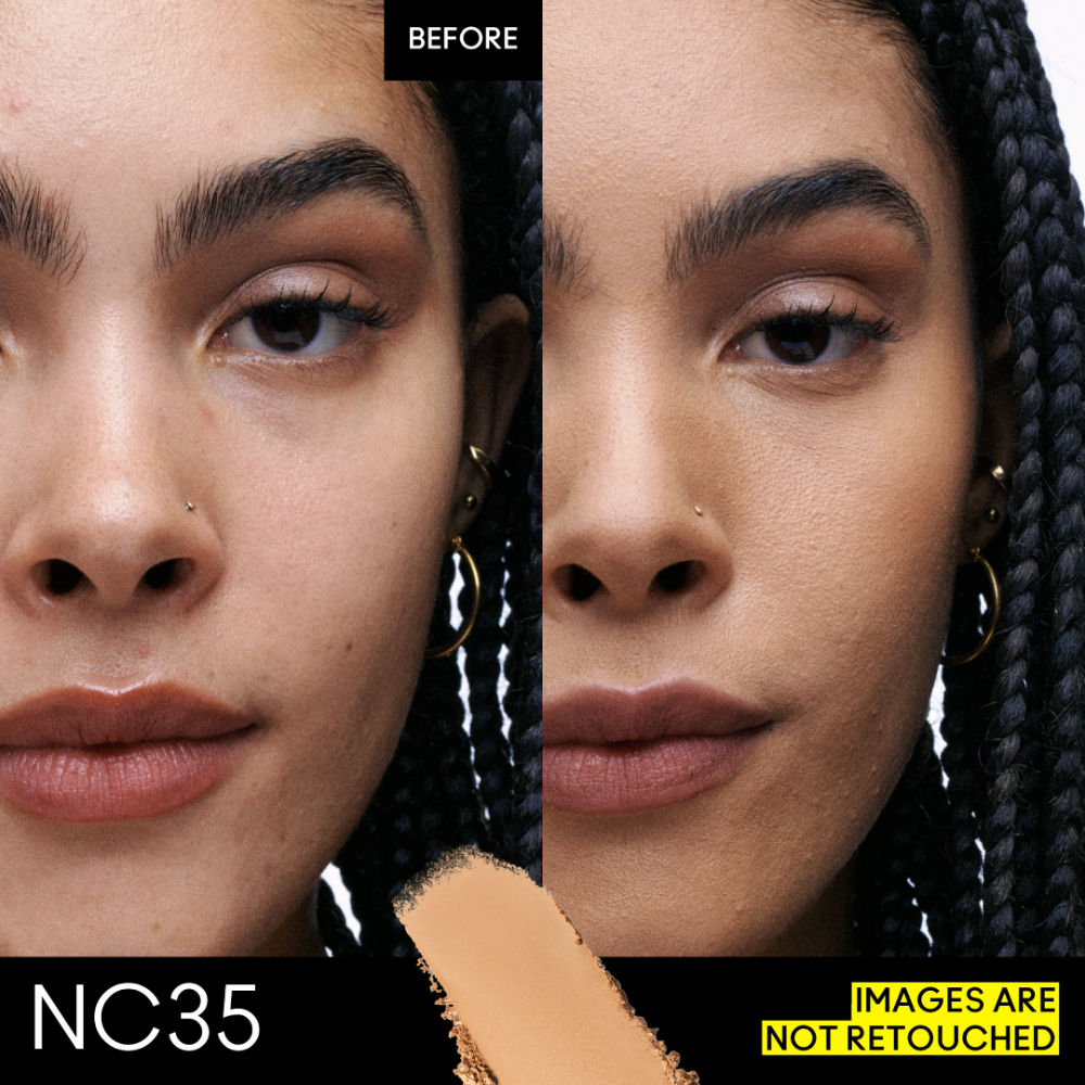 M.A.C Studio Fix Powder Plus Compact Foundation -NC35 Light-Medium Beige, Peach-Gold Undertone (12g)