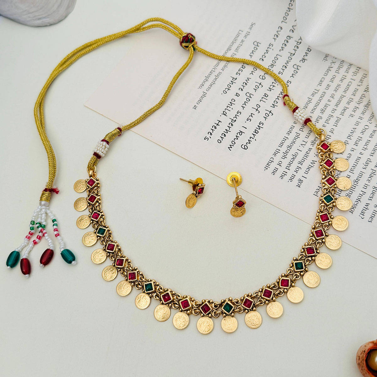 Abdesigns Enchanting Temple Necklace Multi-Color