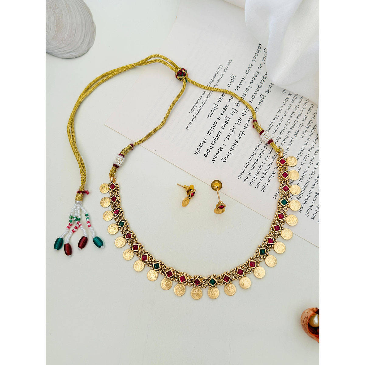 Abdesigns Enchanting Temple Necklace Multi-Color