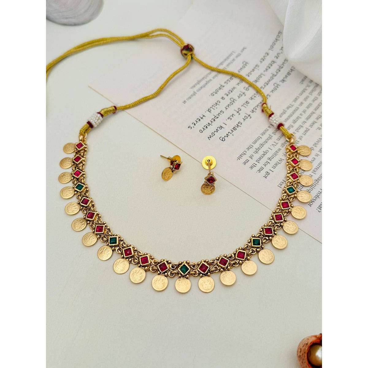 Abdesigns Enchanting Temple Necklace Multi-Color