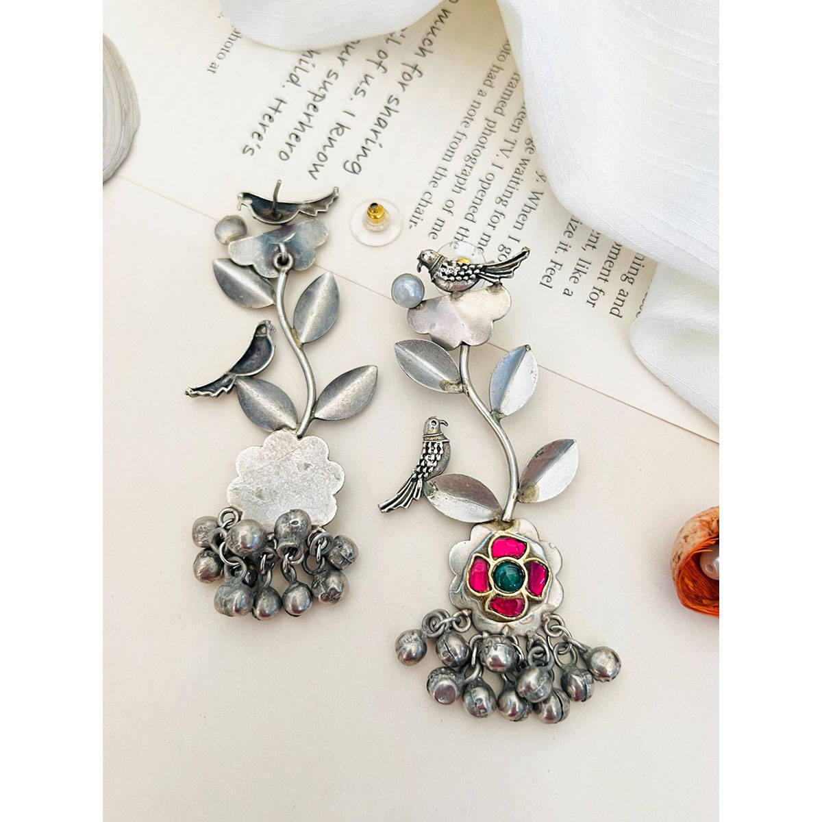 Abdesigns High Quality German Silver Plating Earring Multi-Color