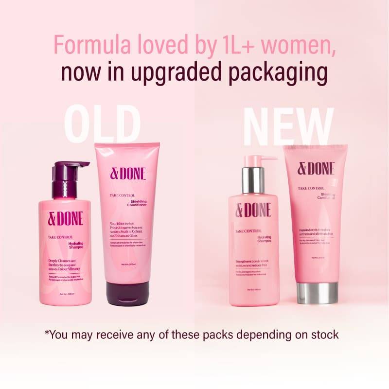 &Done Anti-Frizz Hydrating Shampoo and Shielding Conditioner