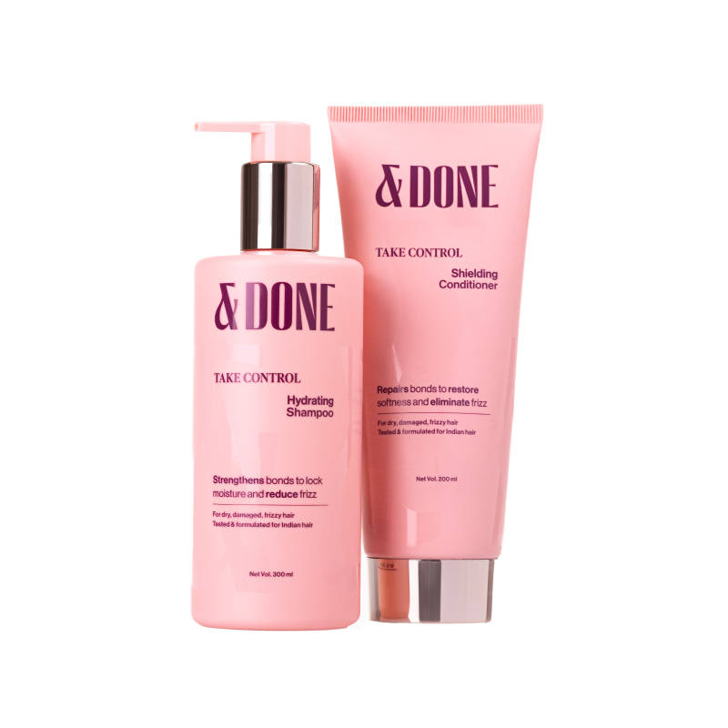 &Done Anti-Frizz Hydrating Shampoo and Shielding Conditioner
