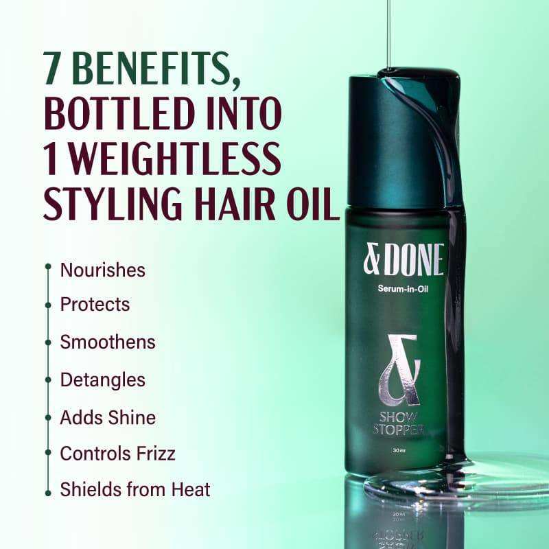 &Done 7-in-1 Serum-in-Oil for Frizz Reduction & 10x Shine