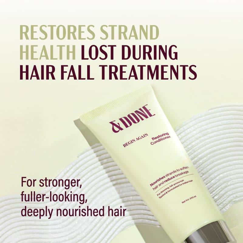 &Done Anti-Hairfall Restoring Conditioner For Weak, Breakage Prone Hair