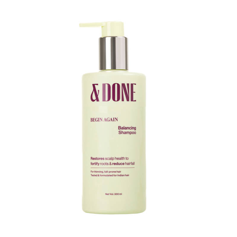 &Done Anti-Hairfall Balancing Shampoo with Advanced Scalp Actives