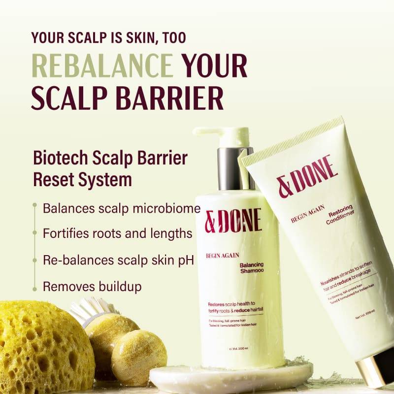 &Done Anti-Hairfall Balancing Shampoo & Restoring Conditioner