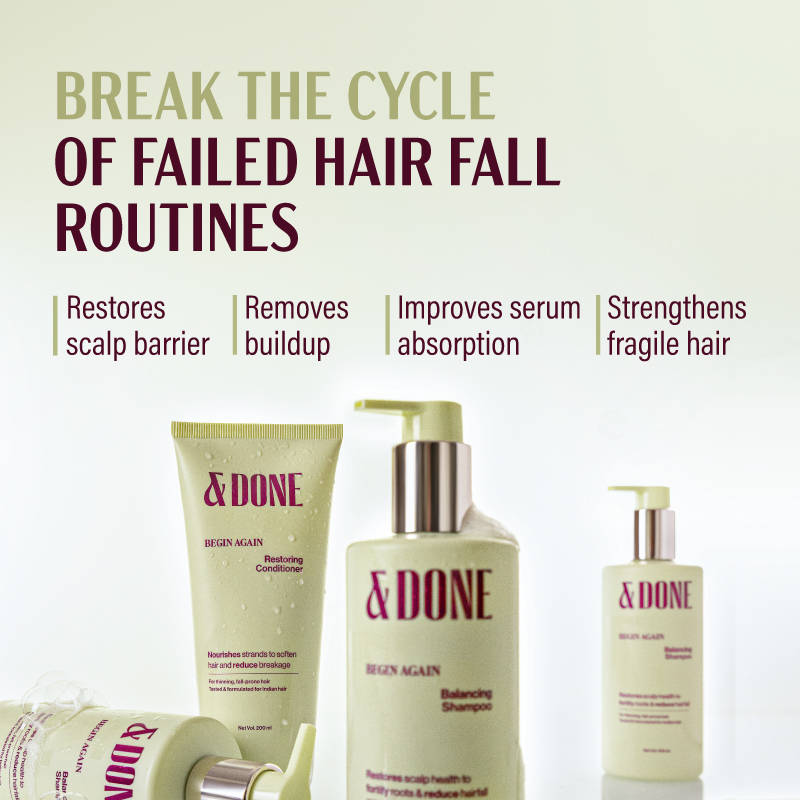 &Done Anti-Hairfall Balancing Shampoo & Restoring Conditioner