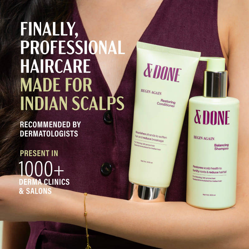 &Done Anti-Hairfall Balancing Shampoo & Restoring Conditioner