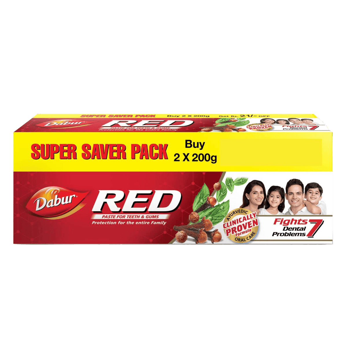 Dabur Red Toothpaste (Pack of 2) 200g x 2