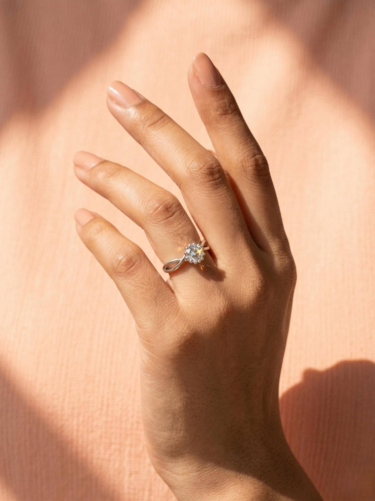 925 SILLER Pure The Eternal Bloom Solitaire